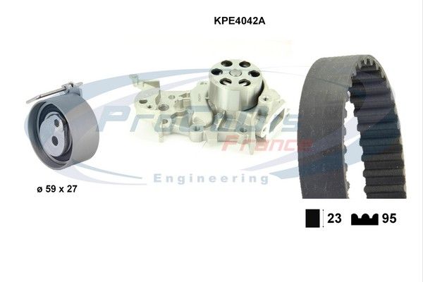 PROCODIS FRANCE Водяной насос + комплект зубчатого ремня KPE4042A